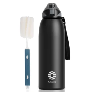Bouteille d'eau thermos en acier inoxydable de 1 500 ml, bouteille de boisson gazeuse