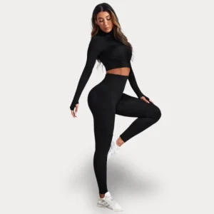 ENSEMBLE AVEC HAUT À MANCHES LONGUES - ZIP