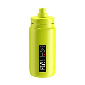 Elite bidon fly jaune fluo logo noir 550ml