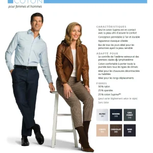 Bas de compression mollet pour femme 20-30mmhg Sigvaris 232 Coton