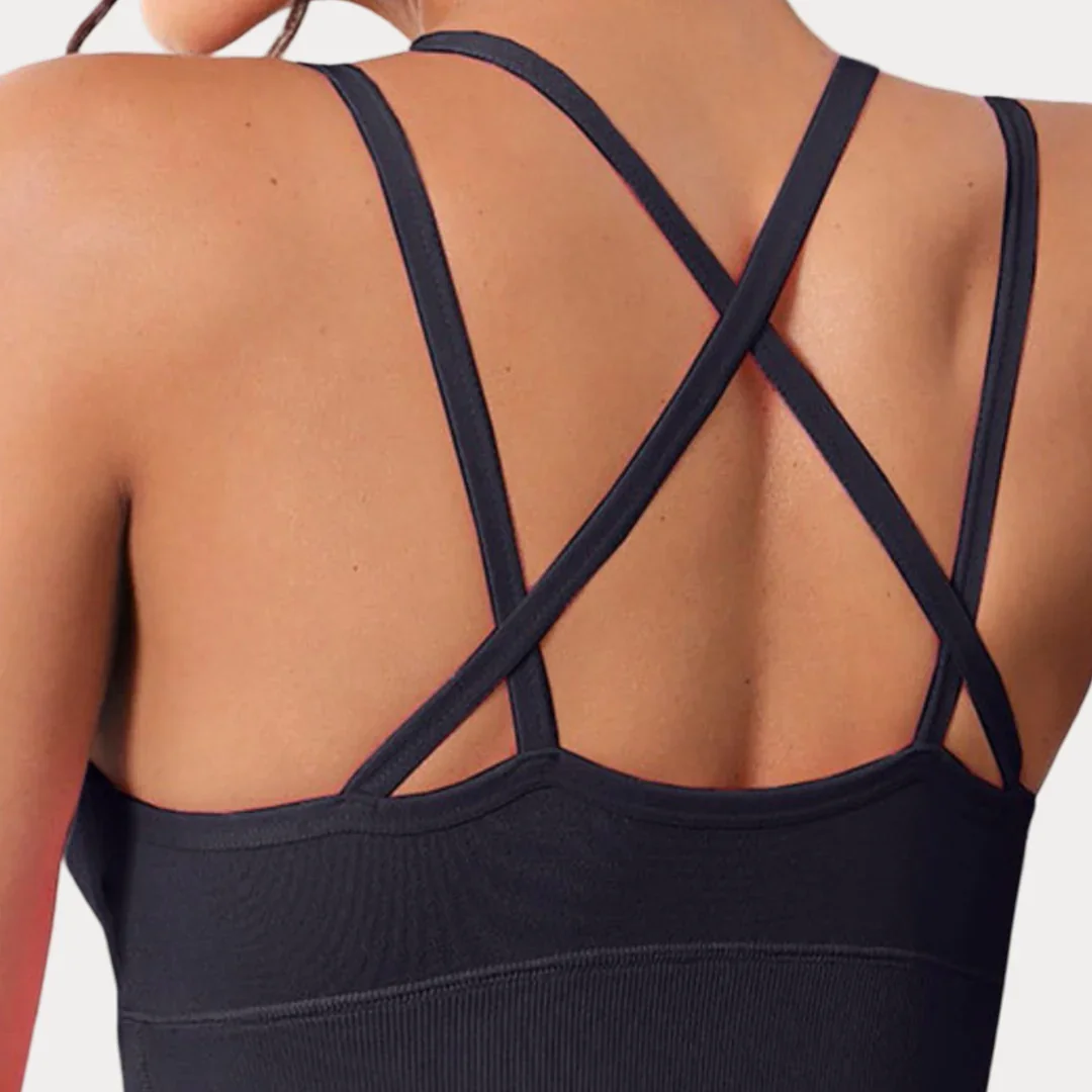 CROP TOP À BRETELLES FINES ET ENCOLURE EN U - MODERNE – Image 3