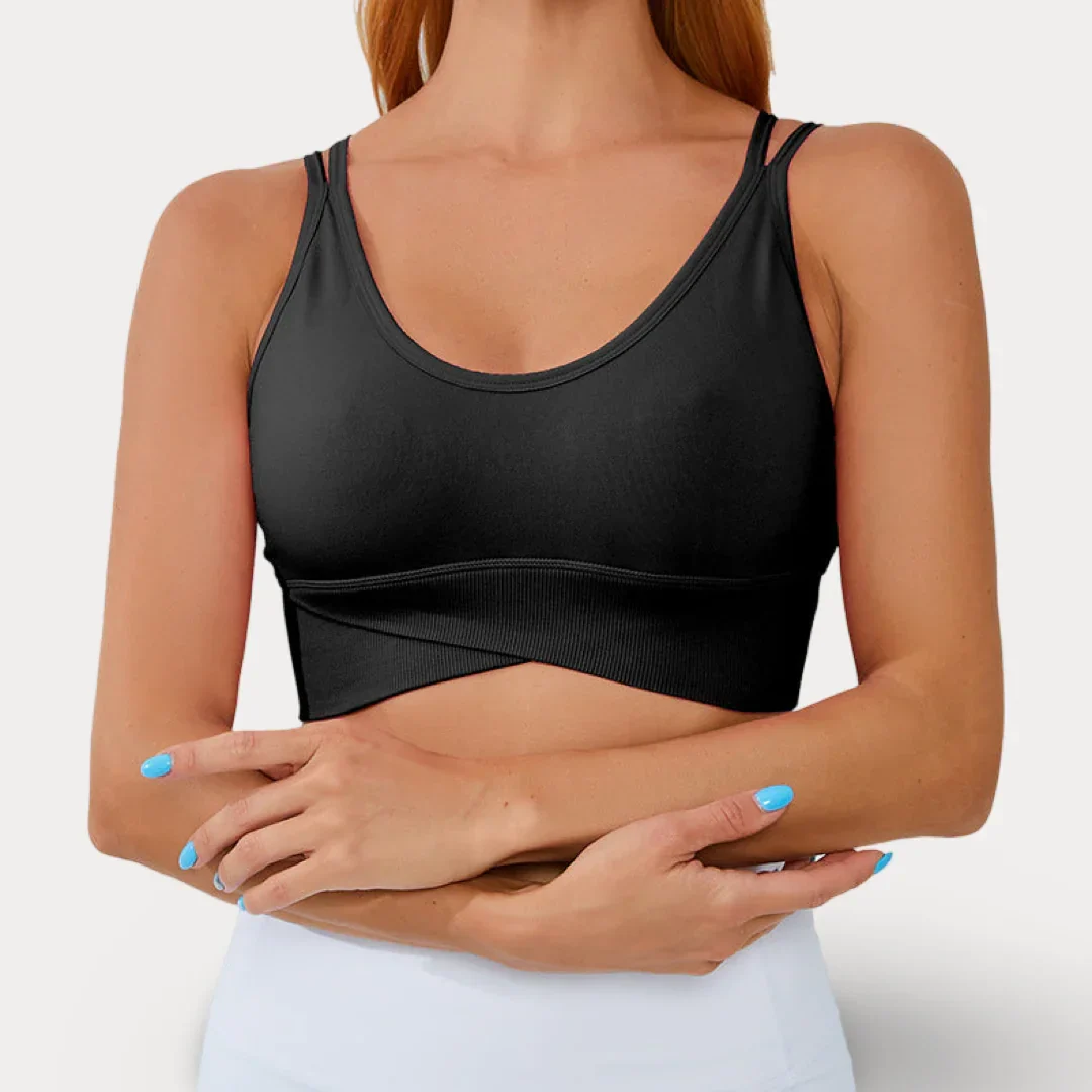 CROP TOP À BRETELLES FINES ET ENCOLURE EN U - MODERNE – Image 4