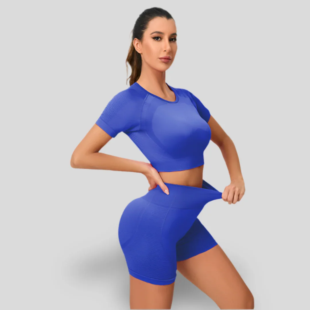 ENSEMBLE HAUT À MANCHES COURTES ET SHORTS - BASIC – Image 5