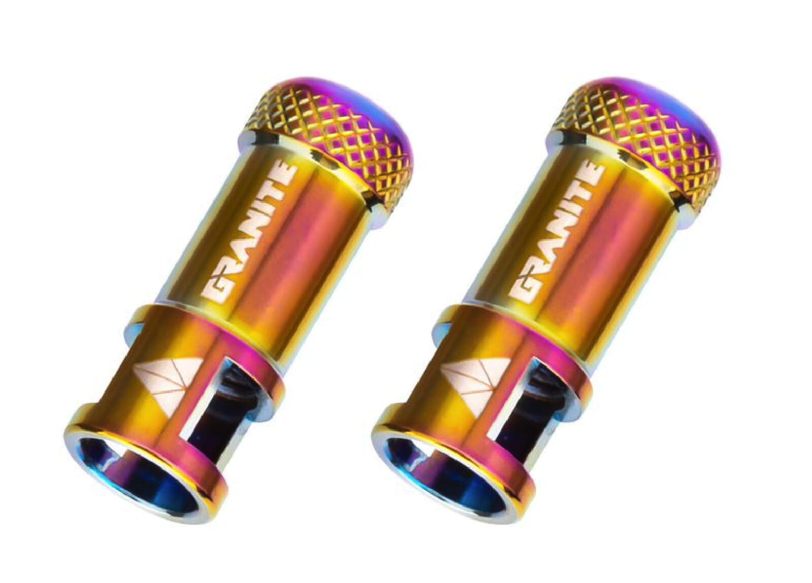 Capuchons de valves CNC/demonte obus oil slick Juicy Nipples