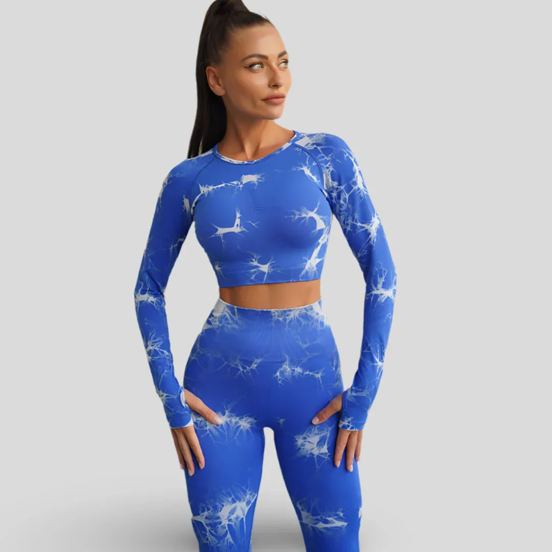 HAUT DE YOGA À MANCHES LONGUES - CLOUD – Image 9