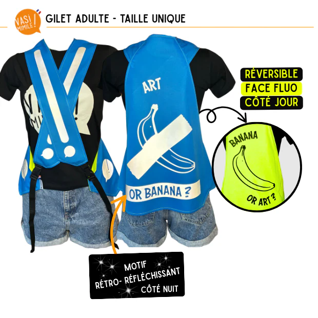 Gilet fluo réversible - Art Banana – Image 3