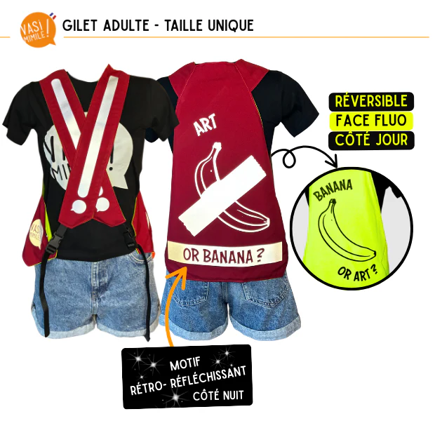 Gilet fluo réversible - Art Banana – Image 5