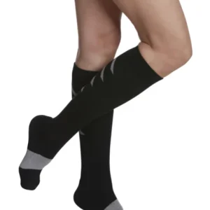 Bas_recuperation_sport_noir_devant.pngv1760709824 Bas de récupération & sport 15-20mmhg Sigvaris performance 401 pour homme