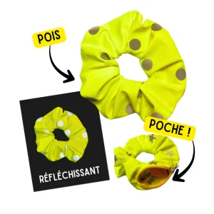 Chouchou-pois-jaune.pngv1765657835 Chouchou Poche Secrète - Pois