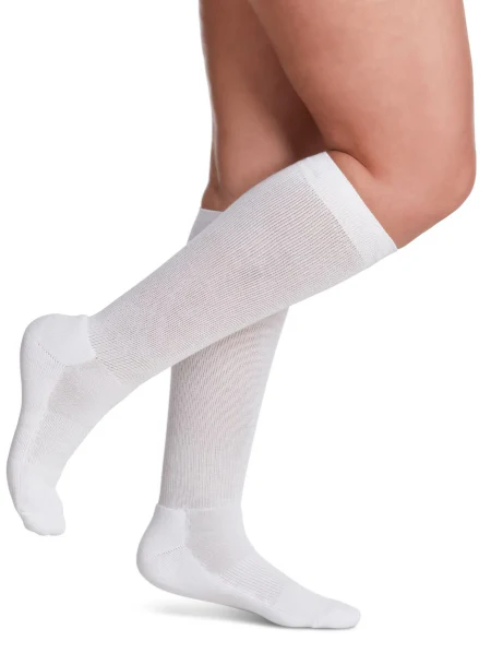 Bas de compression 20-30mmhg Sigvaris 362 Coton coussiné pour femmes (mollet) – Image 3