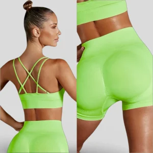 SAINT-TROPEZ SPECIAL ENSEMBLE LIME CROISÉ DANS LE DOS