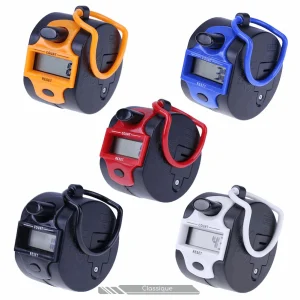 Compteur/Clicker 5 Chiffres Manuel à affiche numérique Noir