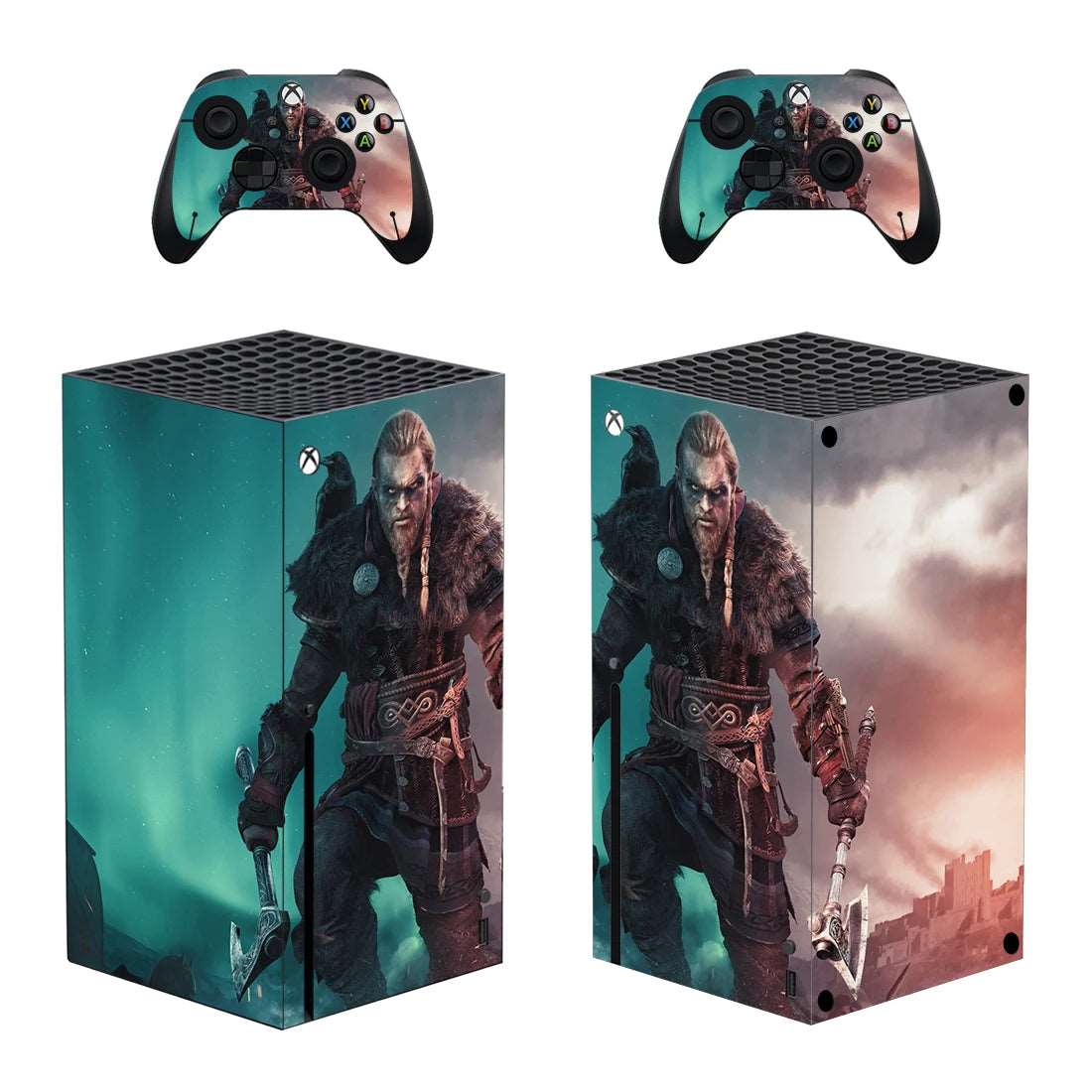 Autocollant Assassin's Creed Valhalla N°3 pour Xbox Series X - Skin 1 console et 2 contrôleurs – Image 5