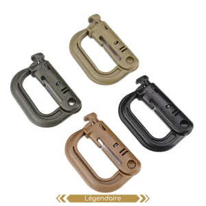 H67f4af94c9b24f41a3fd96a15409d2feG.pngv1687514114 Lot de 5 Mousqueton Molle avec anneau de verrouillage en D