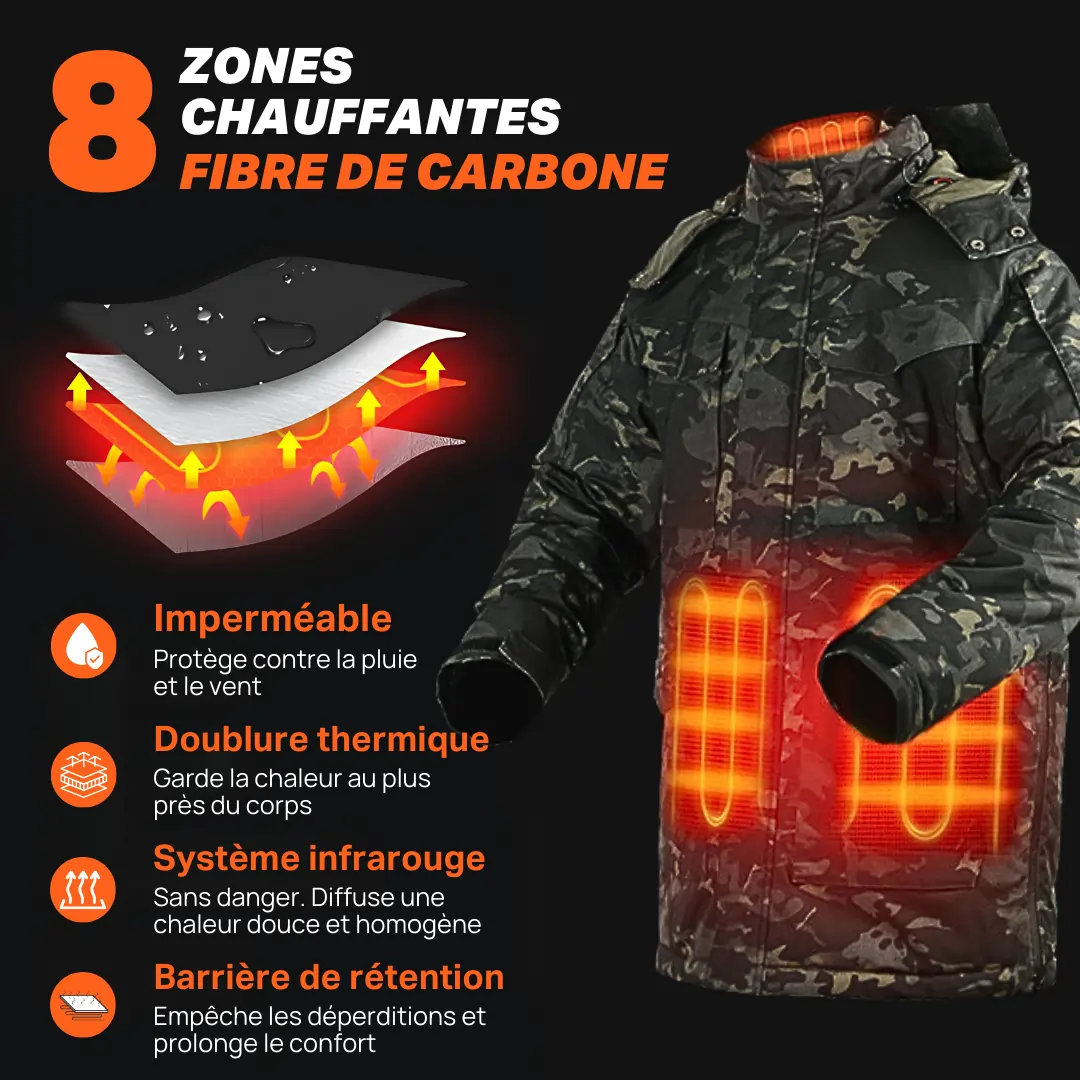 Heatcore™ Tactical 8 - Veste Chauffante Homme Camouflage – Image 2