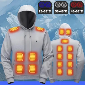 Heatcore™ Vulcan Hoodie X12 – Sweat Chauffant 12 Zones