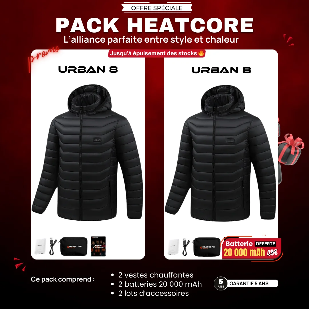 Pack Urban 8 – 2 Vestes + Batteries Offertes – Image 4