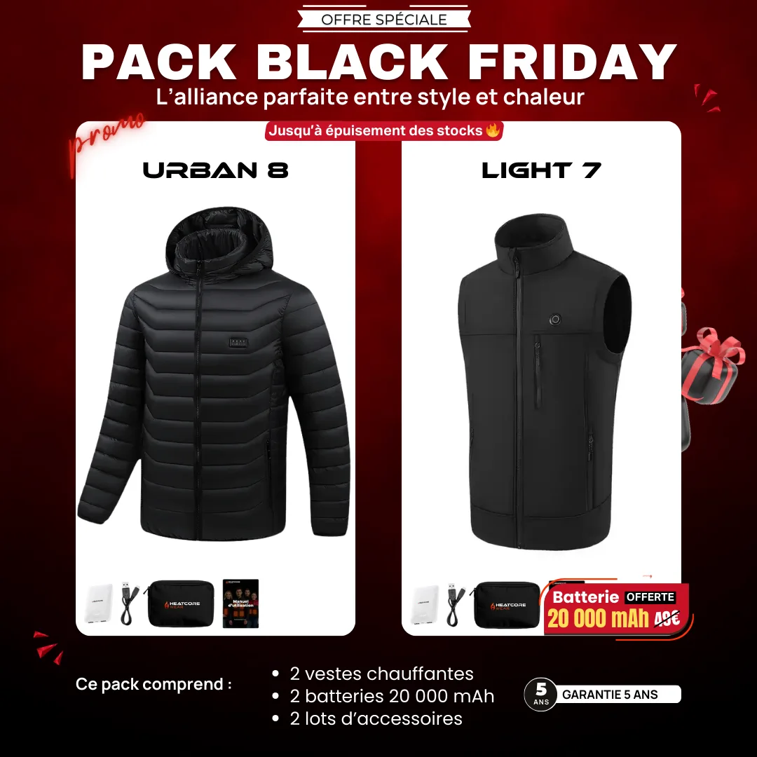 Pack Urban 8 – 2 Vestes + Batteries Offertes – Image 5
