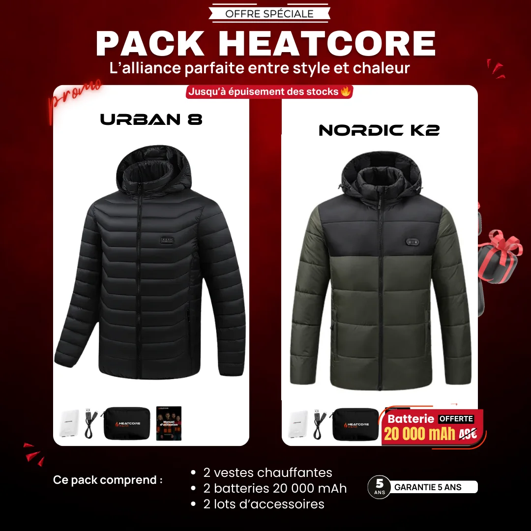 Pack Urban 8 – 2 Vestes + Batteries Offertes – Image 3