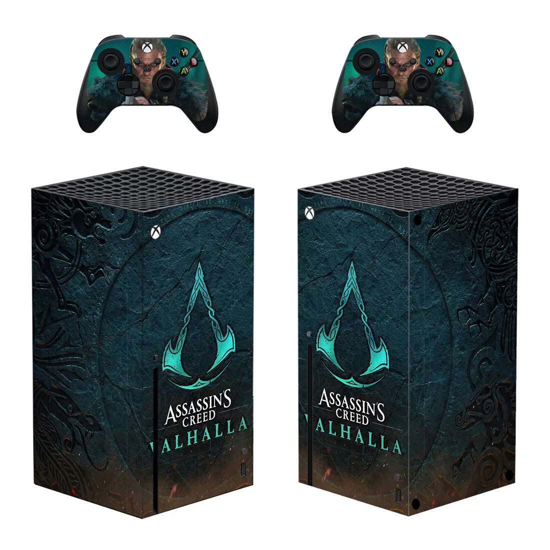 Autocollant Logo Assassin's Creed Valhalla pour Xbox Series X - Skin 1 console et 2 contrôleurs – Image 2
