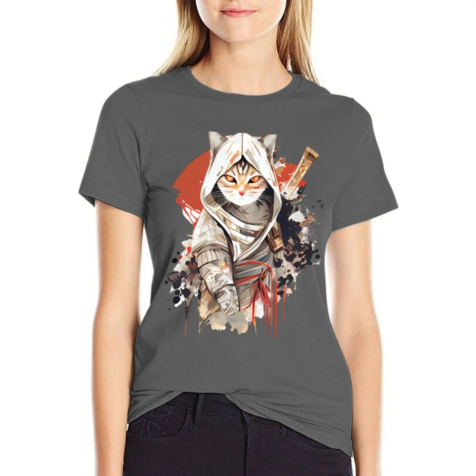 T-shirt Chat - Assassins Creed Shadow pour Femme – Image 9