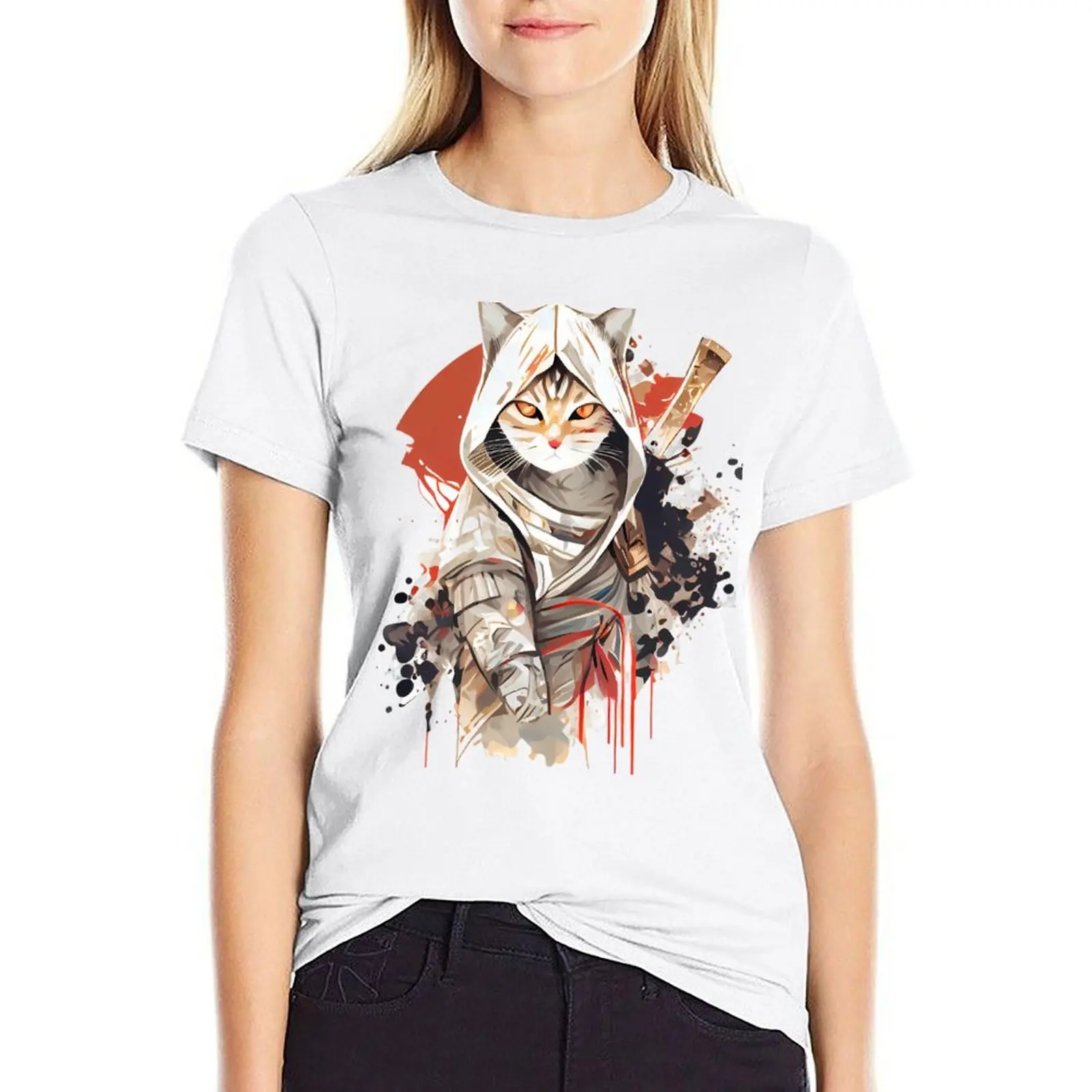 T-shirt Chat - Assassins Creed Shadow pour Femme – Image 8