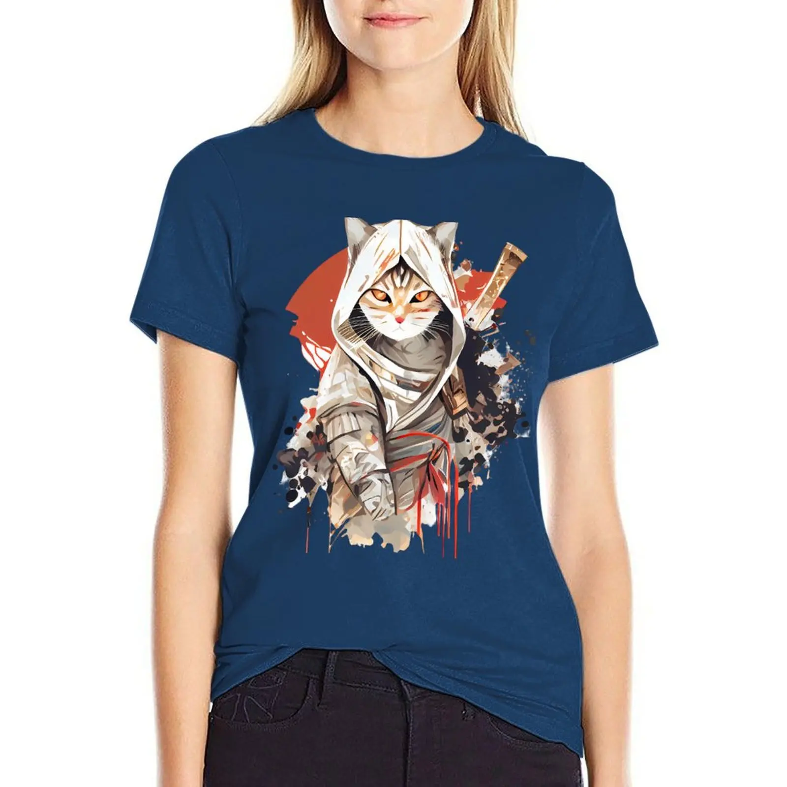 T-shirt Chat - Assassins Creed Shadow pour Femme – Image 7