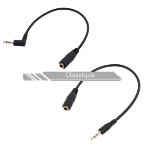 S31c606cdf08041888c7819366357acf2u.pngv1711726783 Adaptateur Aux, convertisseur mâle-femelle Jack 2.5mm à 3.5mm