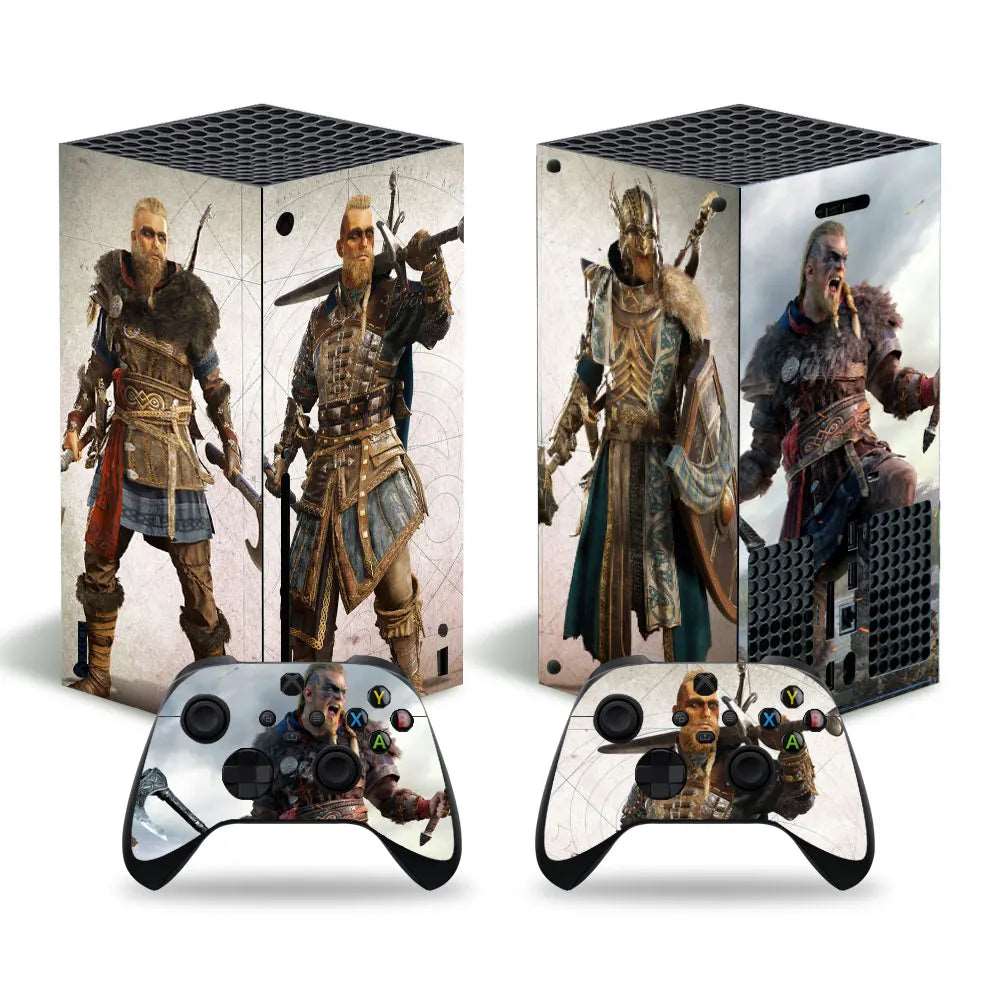 Autocollant Assassin's Creed Valhalla N°2 pour Xbox Series X - Skin 1 console et 2 contrôleurs – Image 4