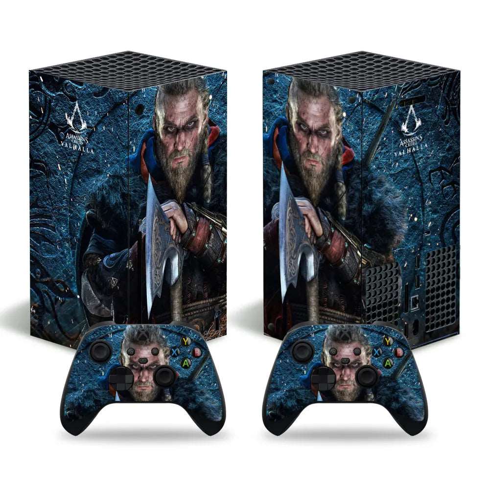 Autocollant Assassin's Creed Valhalla N°2 pour Xbox Series X - Skin 1 console et 2 contrôleurs – Image 2
