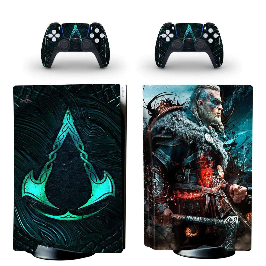 Autocollant Assassin's Creed Valhalla pour manette et console PS5 – Image 2