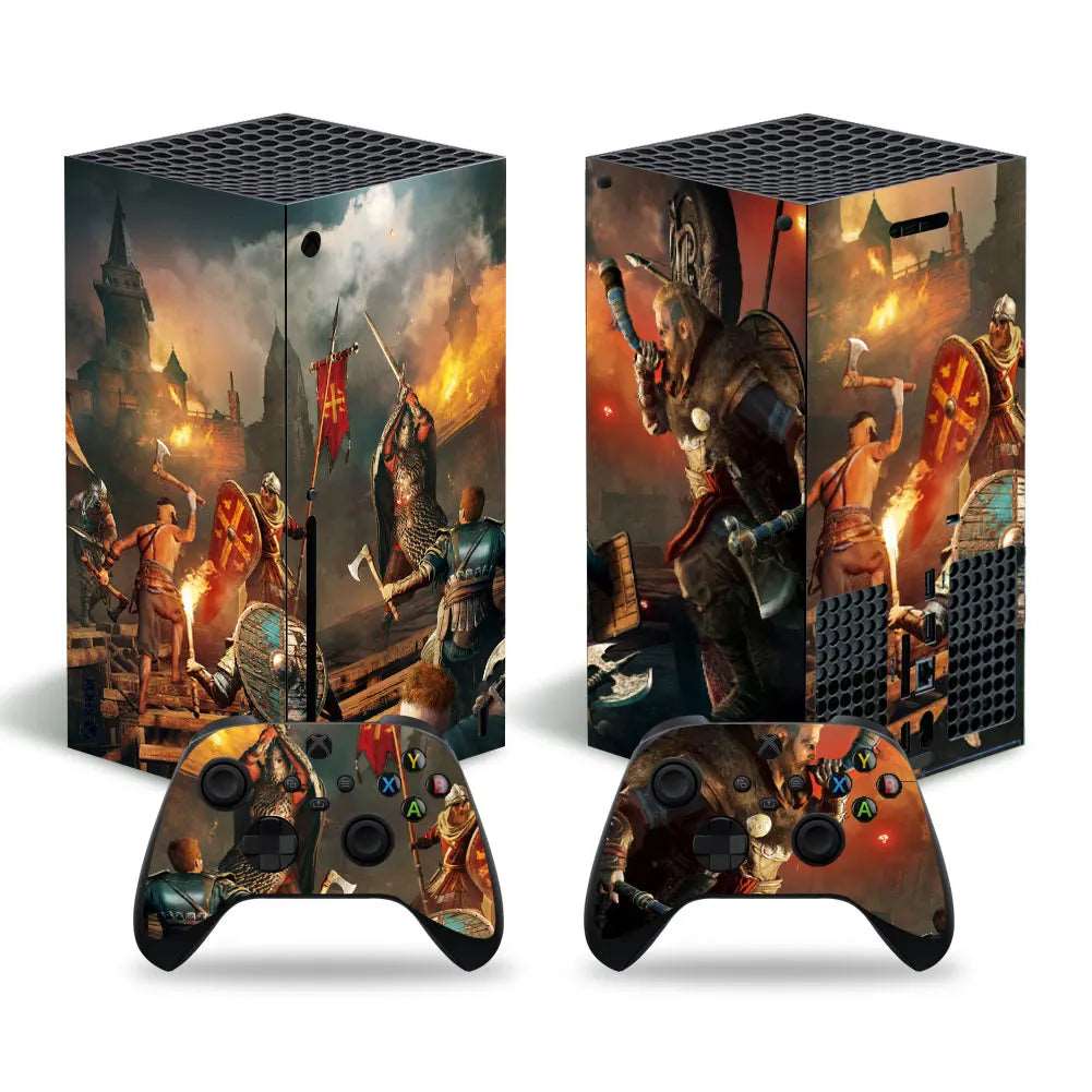 Autocollant Assassin's Creed Valhalla N°2 pour Xbox Series X - Skin 1 console et 2 contrôleurs – Image 5