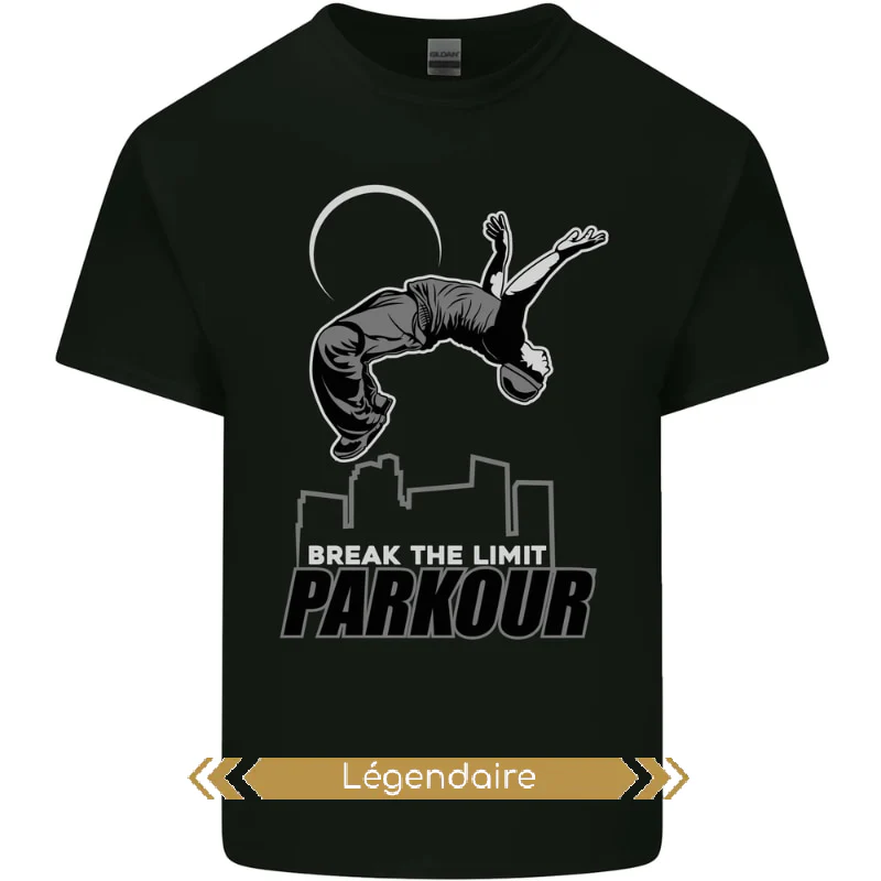 T-Shirt Parkour Free Running "Break the limite" pour enfants