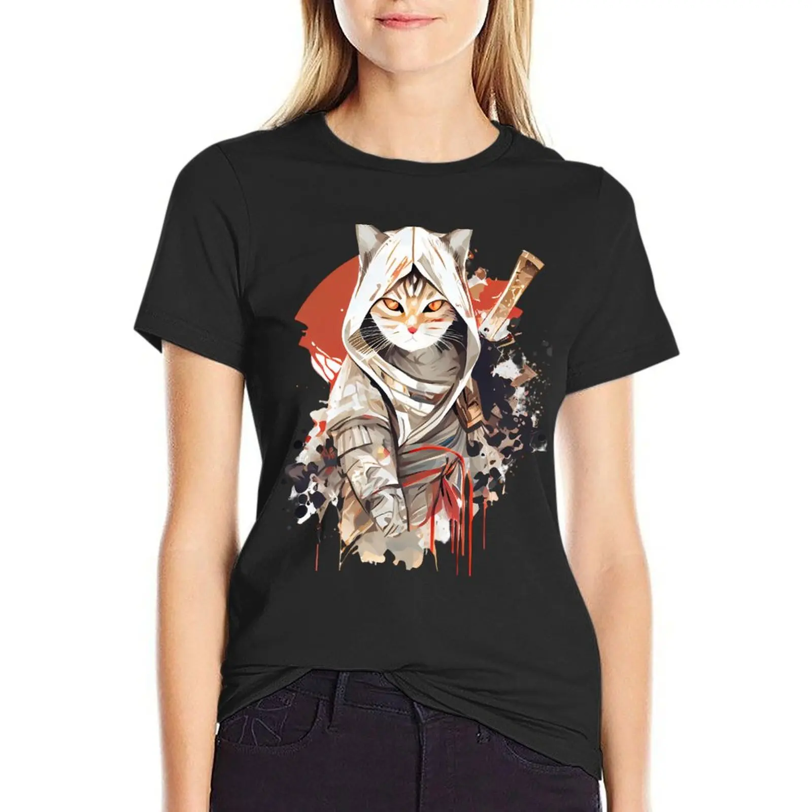 T-shirt Chat - Assassins Creed Shadow pour Femme – Image 2