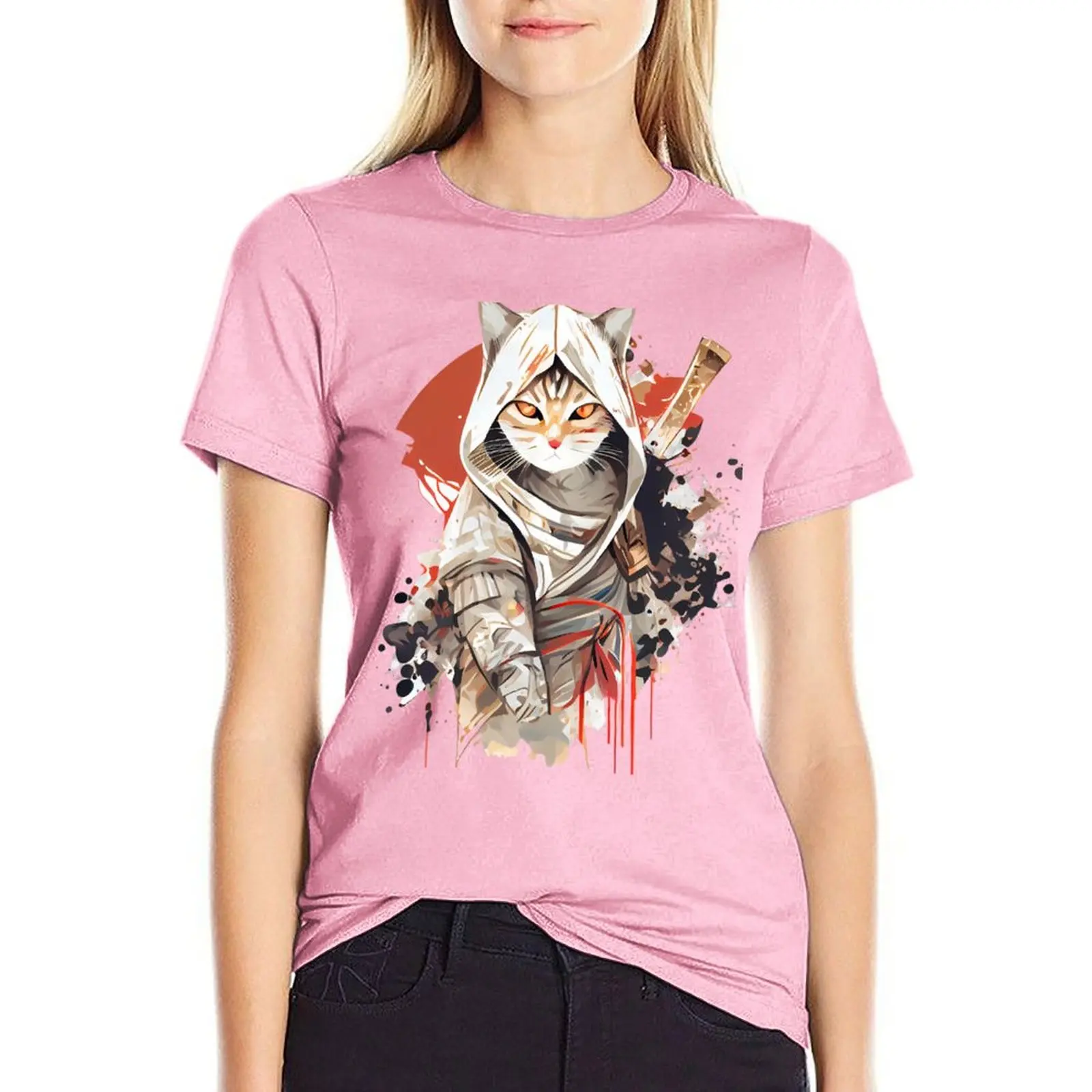 T-shirt Chat - Assassins Creed Shadow pour Femme – Image 5