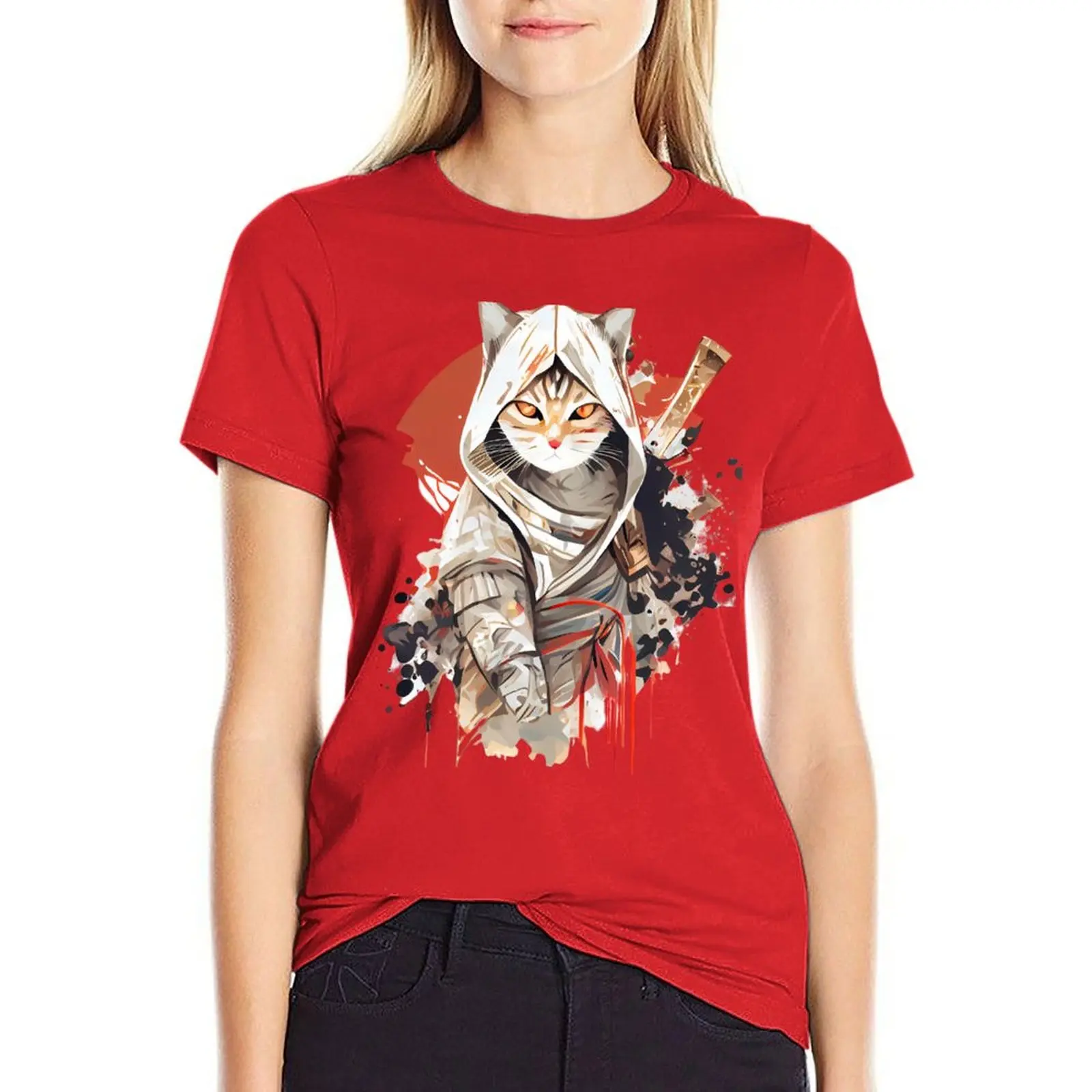 T-shirt Chat - Assassins Creed Shadow pour Femme – Image 6