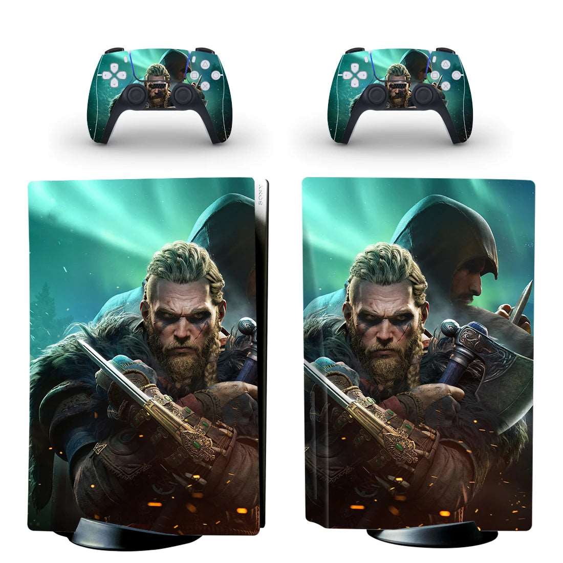 Autocollant Assassin's Creed Valhalla pour manette et console PS5 – Image 9