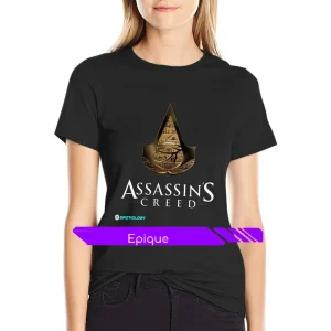 Sac0af5731e4d4195bd9167b78c13e0a8b.pngv1719250386 T-Shirt Logo Assassin's Creed Origine pour Femme