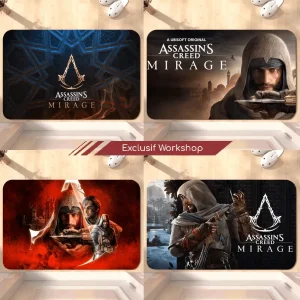 Scafe93ad442244a28ebfd4ece4ccc934g_bc0fb036-9293-470b-ab8d-9b627bd8d589.pngv1718902831 Tapis de sol Assassin's Creed Mirage, Super absorbant et antidérapant
