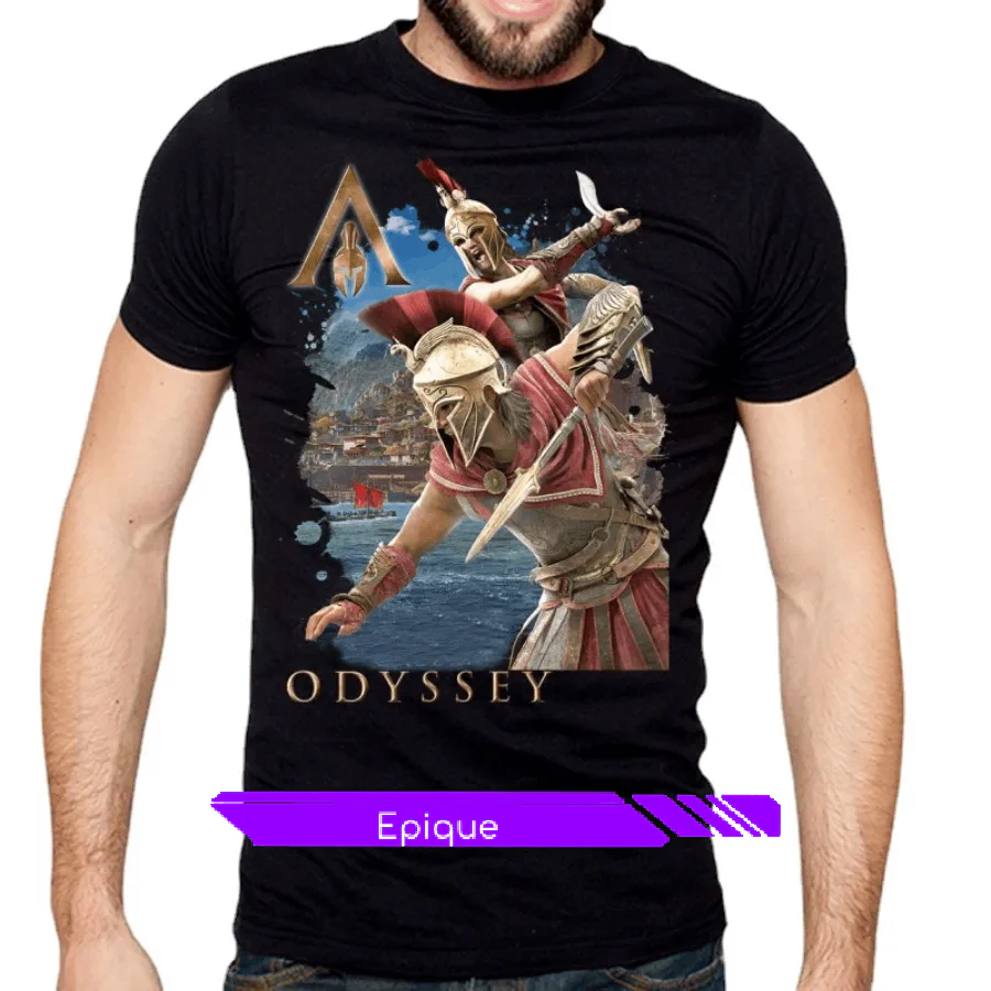 T-shirt Assassin's Creed Odyssey - Spartan Warrior Alexios et Kassandra