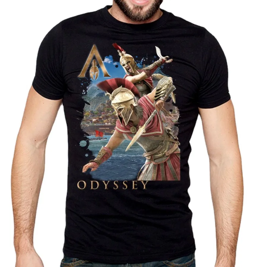 T-shirt Assassin's Creed Odyssey - Spartan Warrior Alexios et Kassandra – Image 2