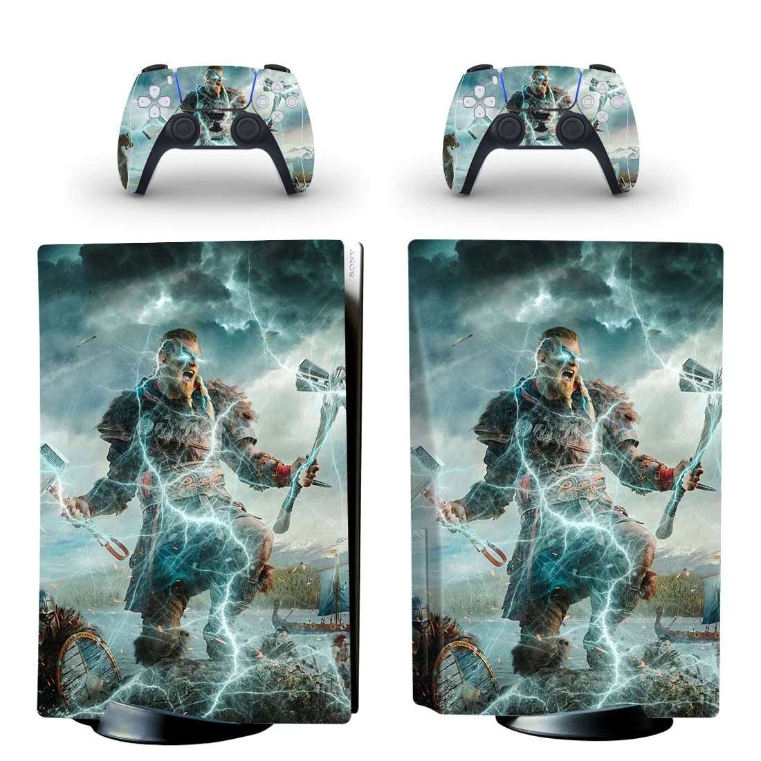 Autocollant Assassin's Creed Valhalla pour manette et console PS5 – Image 4