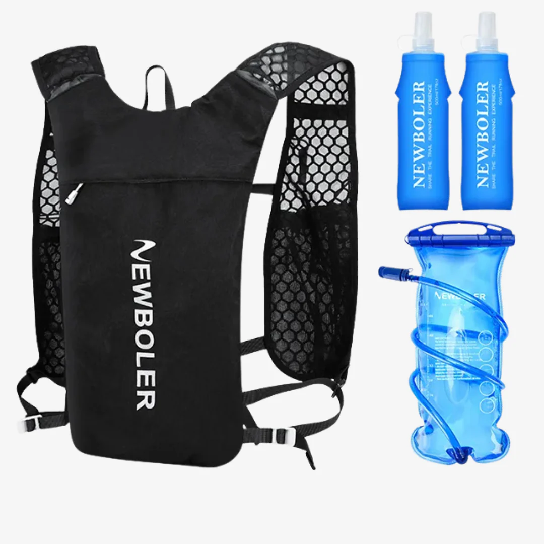 Gilet d’hydratation unisexe ultra léger respirant avec rangements multiples – Image 9