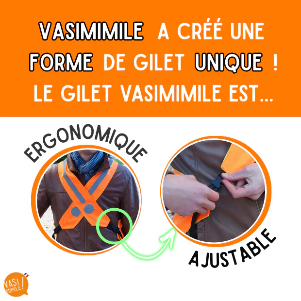 Gilet fluo réversible - J'aime le cambouis – Image 2