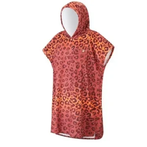 After Essentials poncho leopard (rouge)