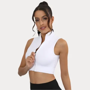 HAUT LÉGER SANS MANCHES AVEC ZIP ANTI-FROTTEMENT - ZIP