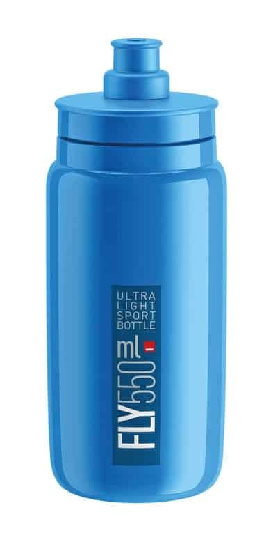 Elite bidon fly bleu logo bleu 550ml