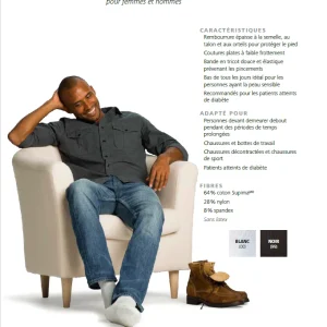 Bas de compression mollet pour femme 20-30mmhg Sigvaris 362 Coton coussiné