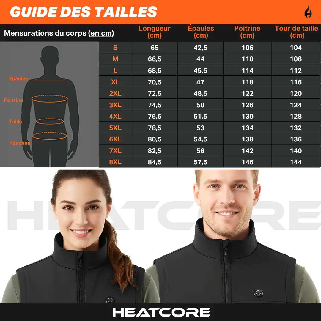 Heatcore™ Light 7 - Veste Chauffante sans manches Unisexe – Image 6