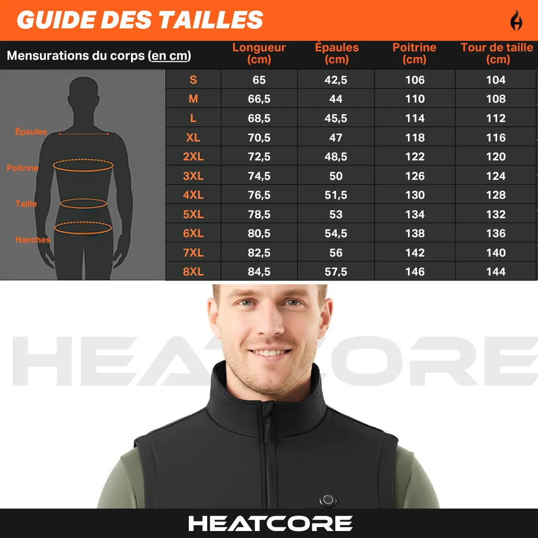 Heatcore™ Light 7 - Veste Chauffante sans manches Homme – Image 6